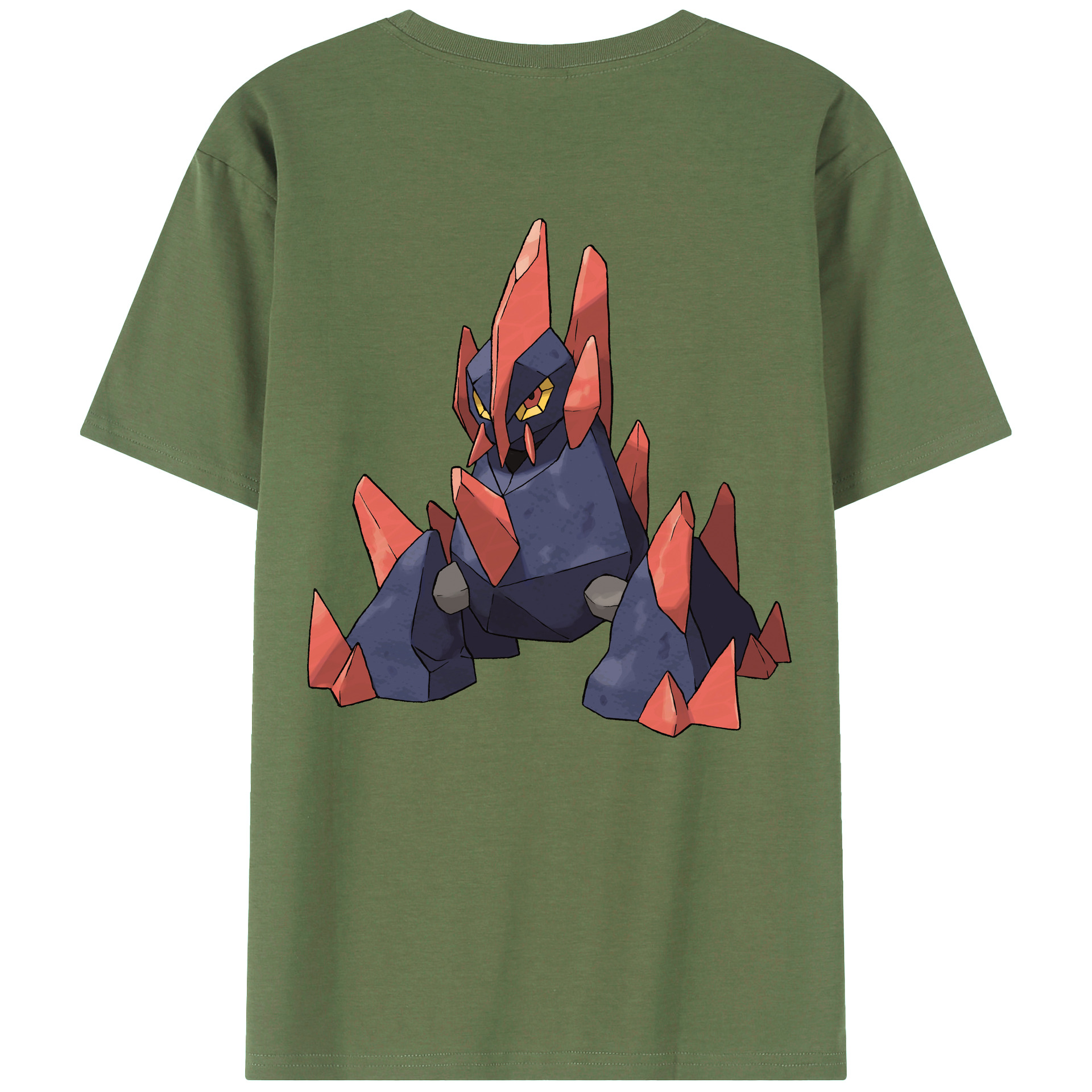 （画像用） ポケットモンスター Pokémon 綿100％ メンズ半袖Tシャツ（バックプリント） 通気性